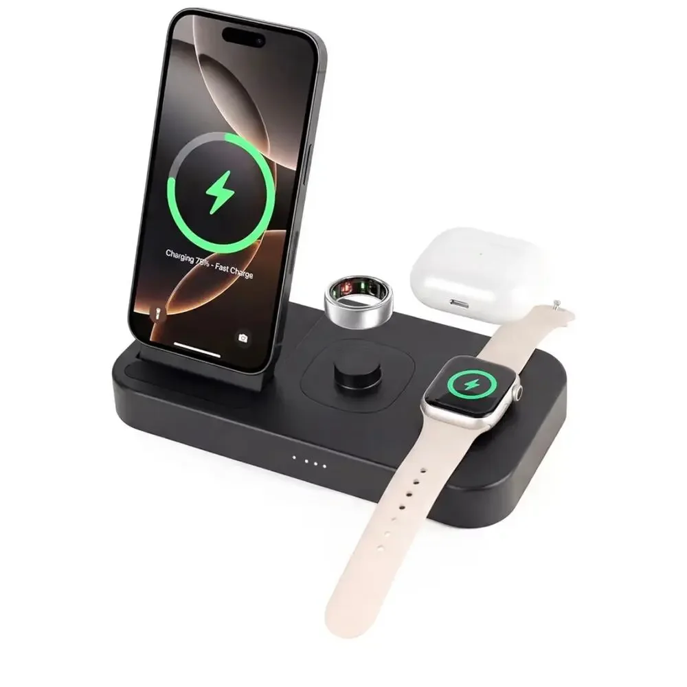 BOVIPO 4 in 1 Charging Station for Oura Ring Gen 4 Charger, Fast Charger